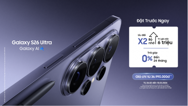 Samsung chính thức giới thiệu Galaxy S26 series: Định chuẩn trải nghiệm AI Phone tích hợp