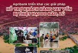 Agribank giảm tới 2%/năm lãi suất cho vay hỗ trợ khách hàng bị ảnh hưởng, thiệt hại do bão, lũ