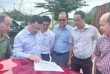 Lãnh đạo phường Tân Phước khảo sát dự án Cảng Cái Mép Hạ và Khu công nghiệp Phú Mỹ 3