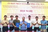 Phường Tây Tựu bàn giao mặt bằng thực hiện dự án đường Vành đai 3,5