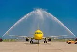 Đúng hôm nay 21/9, sân bay Nội Bài thực hiện nghi thức phun vòi rồng đón 1 máy bay đặc biệt