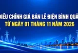 Giá bán lẻ điện bình quân giảm 2% từ ngày 1/11