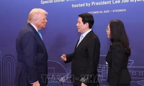 Chủ tịch nước Lương Cường gặp Tổng thống Hoa Kỳ Donald Trump