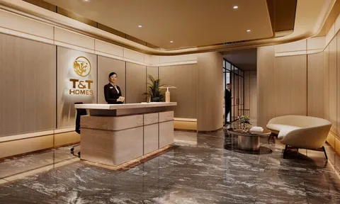 Không gian Sales Gallery sang trọng của T&T Homes dần lộ diện tại TP.HCM