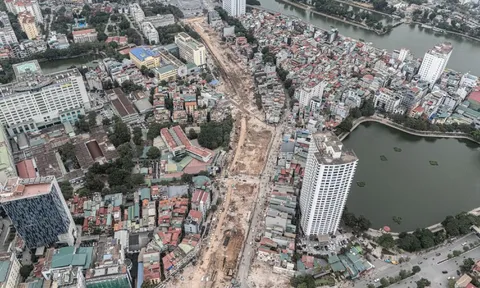 Toàn cảnh tuyến Vành đai 1 Hoàng Cầu - Voi Phục trước ngày thông tuyến kỹ thuật