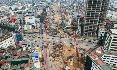 Đường vành đai 1 đoạn Hoàng Cầu - Voi Phục sẽ có 2 cầu vượt lớn