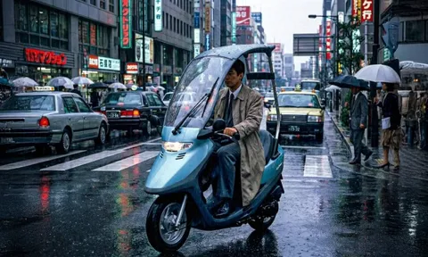 Honda Cabina: siêu phẩm xe tay ga có mái che và gạt nước thập niên 90 thách thức mọi giới hạn vật lý