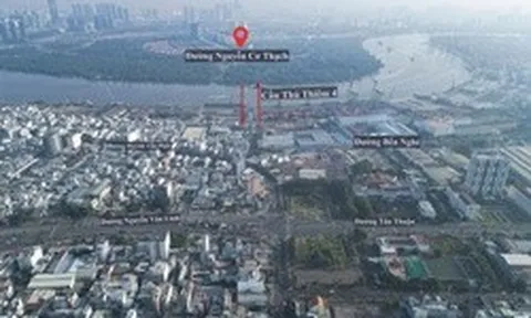 Cận cảnh vị trí xây cầu Thủ Thiêm 4 trước ngày khởi công