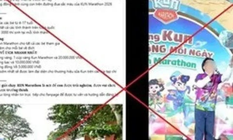 Cảnh báo lừa đảo giả mạo tổ chức giải chạy cho trẻ em
