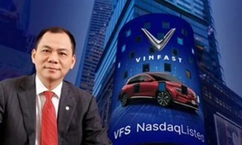 Cổ phiếu VinFast liên tục bùng nổ trên sàn Nasdaq, vốn hoá vượt 11 tỷ USD, tỷ phú Phạm Nhật Vượng giàu thứ 97 thế giới