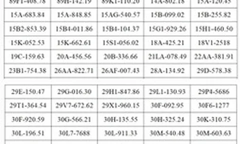 Công an đề nghị tất cả chủ xe máy, ô tô có biển số sau nhanh chóng nộp phạt nguội theo Nghị định 168