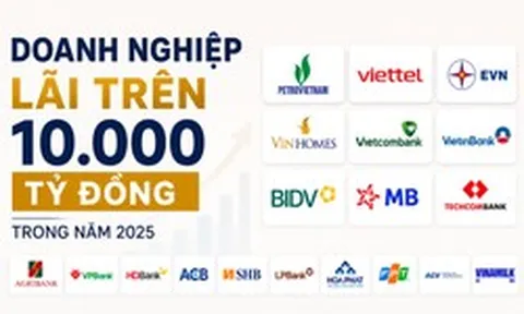 CLB doanh nghiệp Việt lãi vạn tỷ: Vinhomes lẻ loi giữa dàn doanh nghiệp Nhà nước ở top đầu, 12 đơn vị đạt cột mốc tỷ đô