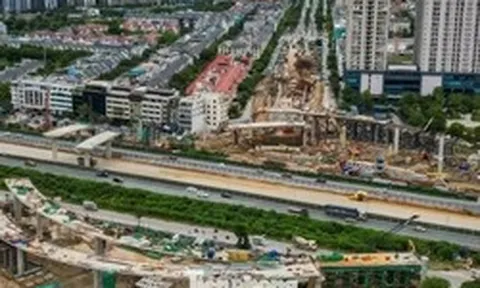 Toàn cảnh nút giao gần 2.400 tỷ đồng đang thành hình ở cửa ngõ phía Tây Hà Nội