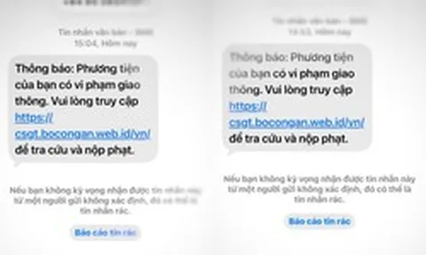 Công an khuyến cáo người dân đặc biệt lưu ý nếu điện thoại xuất hiện tin nhắn này