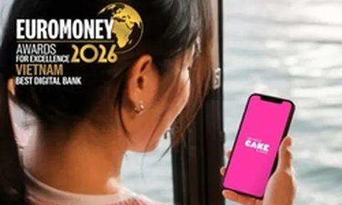 Cake là ngân hàng số xuất sắc nhất Việt Nam năm 2026 theo công bố của Euromoney
