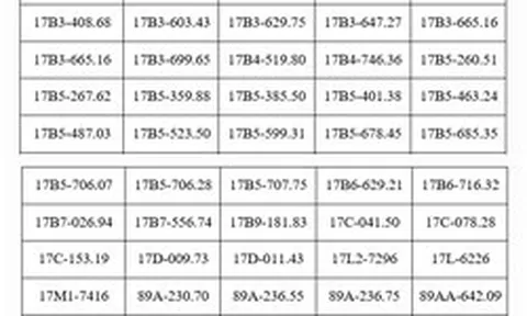 287 chủ phương tiện vi phạm mang biển số sau nhanh chóng nộp phạt nguội theo Nghị định 168 trong danh sách mới nhất của tháng 7
