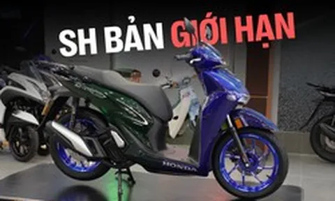 Honda SH bản giới hạn 200 chiếc ra mắt khách Việt: Giá khởi điểm 235 triệu đồng, dàn áo được xử lý bởi thợ Việt Nam, có tem đánh số thứ tự chống giả đặc biệt