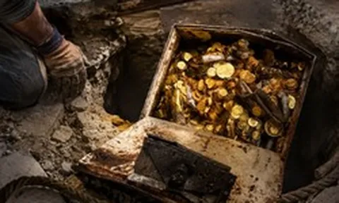 Kéo sợi dây dưới nền bê tông, thợ sửa ống nước bất ngờ phát hiện 30 kg tiền vàng, khu vực lập tức bị phong tỏa