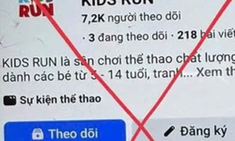 Cảnh giác thủ đoạn lừa đảo đăng ký giải chạy dành cho trẻ em