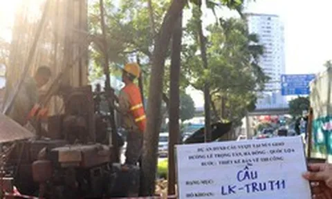 Khoan khảo sát địa chất phục vụ dự án cầu vượt nút giao Lê Trọng Tấn - Quốc lộ 6