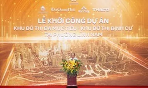 Liên danh Đại Quang Minh - THACO - Hòa Phát - Tập đoàn Tương Lai Sông Hồng khởi công 2 dự án quy mô 267ha theo mô hình "đô thị bọt biển" ngay tại phường Lĩnh Nam (Hà Nội)