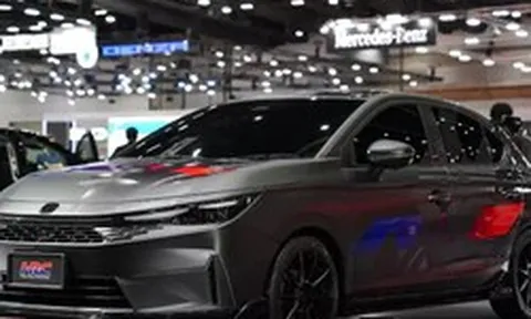 Cận cảnh Honda City bản mới “độ” theo phong cách xe đua