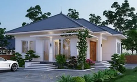 Xây nhà mái Nhật 1 tầng 3 phòng ngủ 130m² khoảng bao nhiêu?