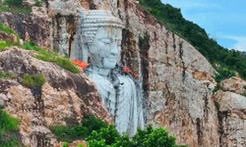 Việt Nam đang làm công trình tượng Phật cao 81m tạc thẳng vào vách núi, sẽ vượt Trung Quốc để lập kỷ lục thế giới