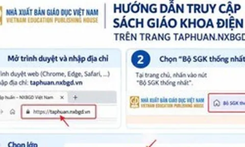 Cách truy cập, sử dụng sách giáo khoa điện tử theo lớp, môn học