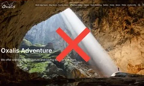 Giả mạo website bán tour thám hiểm Sơn Đoòng giá nghìn USD
