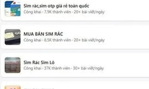 Cảnh giác trước các hội nhóm mua bán "SIM rác" trên không gian mạng