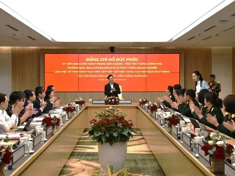 Phó Thủ tướng Hồ Đức Phớc làm việc với Tập đoàn Viettel