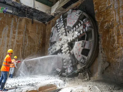 Máy đào hầm "Thần Tốc" về đích, hoàn thành khoan 4 ga ngầm tuyến Metro Nhổn - ga Hà Nội