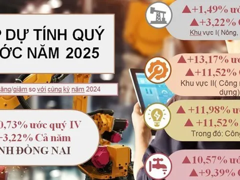 Đồng Nai bứt phá mạnh mẽ, GRDP năm 2025 vượt mục tiêu, khẳng định vai trò đầu tàu kinh tế của vùng và cả nước