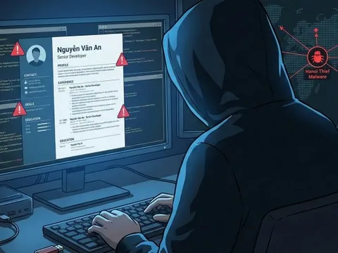 Chiến dịch tấn công Hanoi Thief: Dùng CV giả để cài mã độc vào doanh nghiệp