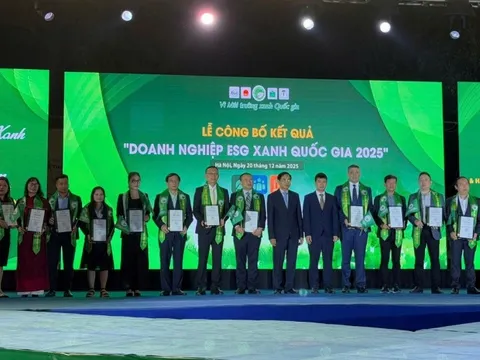 Vedan Việt Nam được trao chứng nhận “Doanh nghiệp ESG Xanh Quốc gia 2025”
