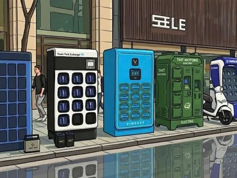 Cuộc đua tủ đổi pin xe điện ở Việt Nam: V-Green mục tiêu "phủ" 150.000 trạm, Honda, Yamaha, TMT Motors sắp nhập cuộc, 1 hãng đã làm từ năm 2023