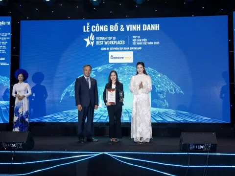 QueenLand Group được vinh danh Top 10 Nơi làm việc tốt nhất Việt Nam 2025