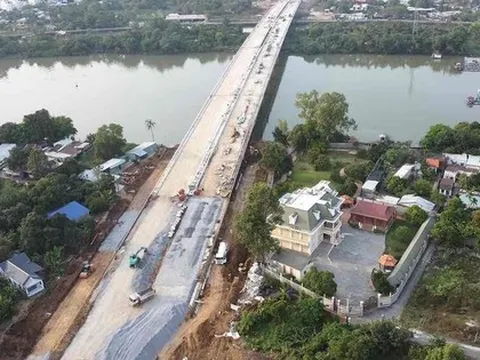 Hình ảnh tuyến đường trục trung tâm qua siêu phường ở Đồng Nai sắp thông xe