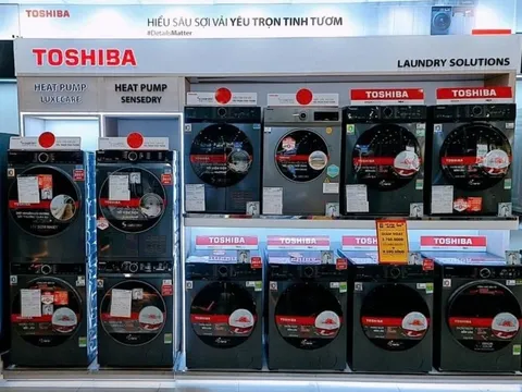 Máy sấy Toshiba bứt phá tại Điện máy Xanh: số bán tăng hơn 100%, doanh số tăng trên 150%