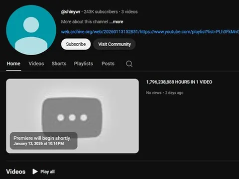 YouTube xuất hiện video dài 140 năm, thực hư ra sao?