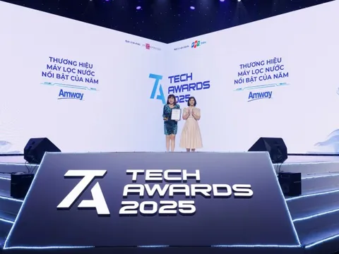 Amway nhận giải thưởng 'Thương hiệu Máy lọc nước nổi bật của năm' tại Tech Awards 2025