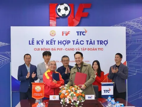 Tập đoàn TTC ký kết hợp tác tài trợ với CLB Bóng đá PVF - CAND