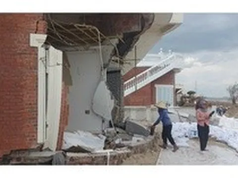 Loạt biệt thự ở Hà Tĩnh đổ nát sau bão: Yêu cầu khắc phục trước ngày 30-4