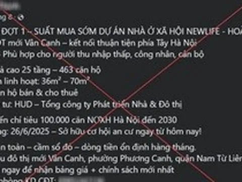 Xử phạt đối tượng rao bán 'suất ngoại giao', 'suất nội bộ' nhà ở xã hội