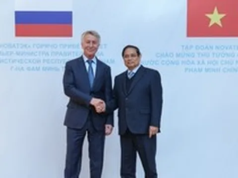 Thủ tướng thăm tập đoàn khí đốt hàng đầu của Nga, thúc đẩy các dự án LNG lớn tại Việt Nam