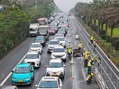 Toàn cảnh dự án Metro số 5 qua Đại lộ Thăng Long đang gấp rút triển khai