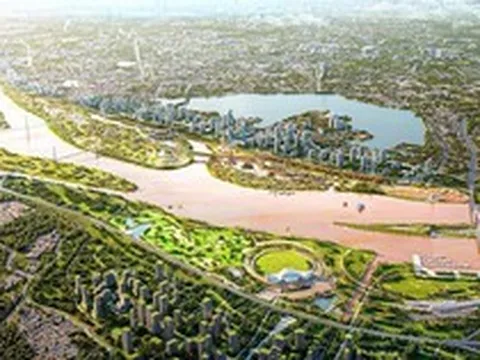 Sau gần 4 tháng khởi công, siêu dự án cảnh quan sông Hồng 855.000 tỷ đồng do Đại Quang Minh - Văn Phú - THACO - T&T - Hòa Phát đầu tư đang làm tới đâu?