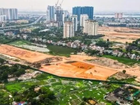 Cận cảnh công trường Depot Xuân Đỉnh tuyến Metro số 2 đang tăng tốc thi công