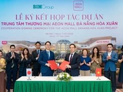 BIM Group ký kết hợp tác cùng AEONMALL Việt Nam tại dự án trung tâm thương mại hơn 4.300 tỷ đồng